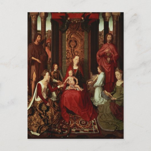 聖キャサリンとその他の聖徒の神秘的な結婚 ポストカード (正面)