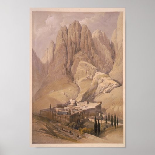 聖キャサリンとホレブ山修道院。2月11日 ポスター (正面)