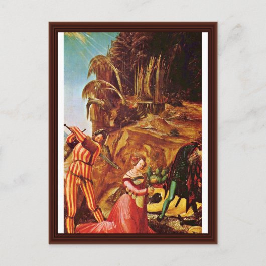 聖キャサリンの切り首(アルトドルファー、アルブレヒト) ポストカード (正面)