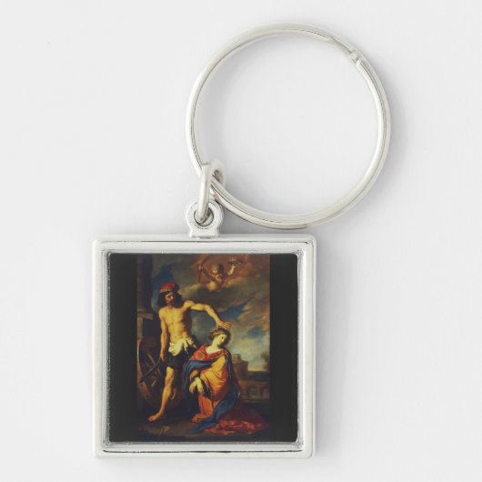 聖キャサリンの殉教 キーホルダー (正面)