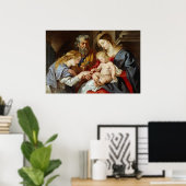 聖キャサリンの神秘的な結婚 ポスター (ホームオフィス)