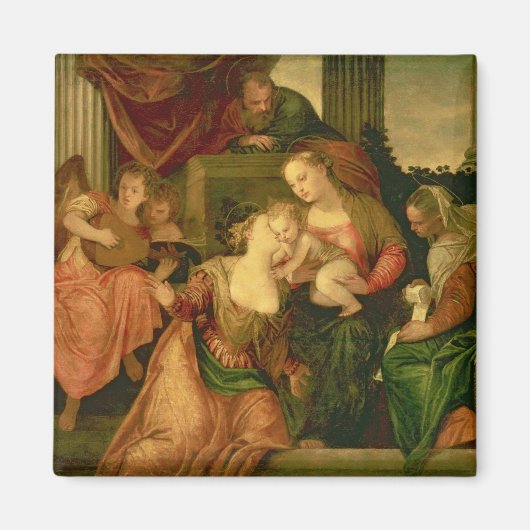 聖キャサリンの神秘的な結婚 マグネット (正面)