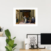 聖キャサリン受章スティグマタ ポスター (ホームオフィス)