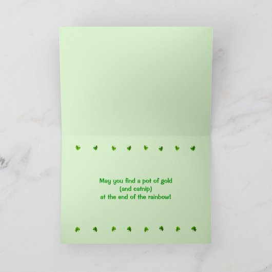 聖キャトリックの日 カード (内部)