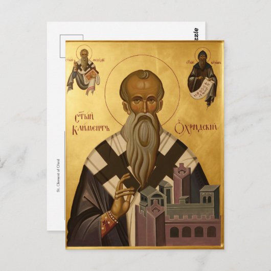 聖クリスチャン正教会の異教徒のアイコンのクレメント ポストカード (正面/裏面)