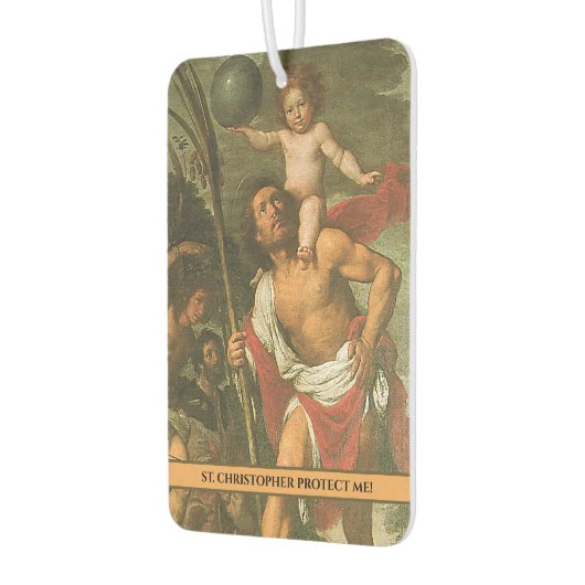 聖クリストファーイエスカトリック宗教旅行者 カーエアーフレッシュナー (左)