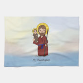 聖クリストファー饗宴デイサン キッチンタオル (横)