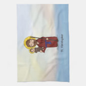 聖クリストファー饗宴デイサン キッチンタオル (縦)