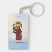 聖クリストファー饗宴デイサン キーホルダー (裏面)