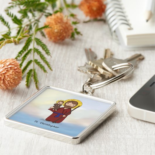 聖クリストファー饗宴デイサン キーホルダー (側面)