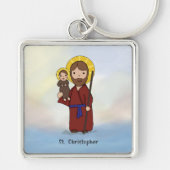 聖クリストファー饗宴デイサン キーホルダー (正面)