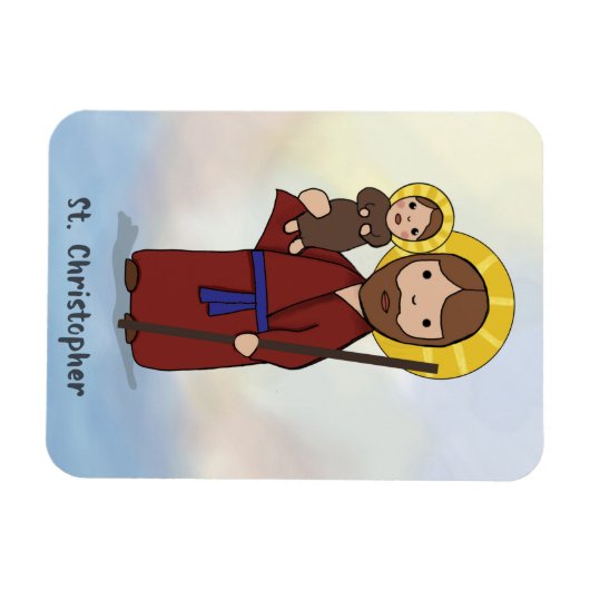 聖クリストファー饗宴デイサン マグネット (横)