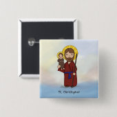 聖クリストファー饗宴デイサン 缶バッジ (正面&裏面)