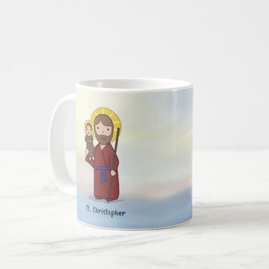聖クリストフォロスの祝祭日  コーヒーマグカップ (正面左)