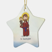 聖クリストフォロスの祝祭日 セラミックオーナメント (左)