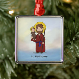 聖クリストフォロスの祝祭日 メタルオーナメント