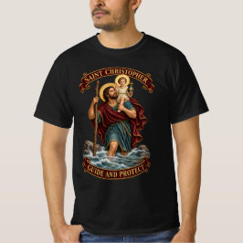 聖クリストフォロス 旅行者の守護聖人 Tシャツ