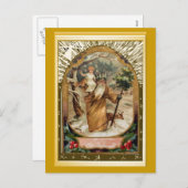 聖クリストフ運ァーの子イエス シーズンポストカード (正面/裏面)