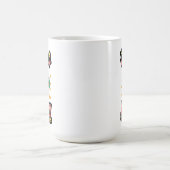 聖クリスマスすてきパジャマのメラニンX腫を持つ コーヒーマグカップ (中央)