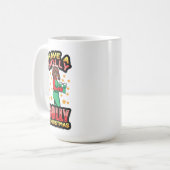 聖クリスマスすてきパジャマのメラニンX腫を持つ コーヒーマグカップ (正面左)