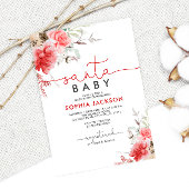 聖クリスマスベリーサンタベビーシャワー招待状 招待状