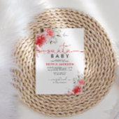 聖クリスマスベリーサンタベビーシャワー招待状 招待状