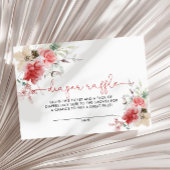 聖クリスマスベリーベビーシャワーおむつラッフル エンクロージャーカード