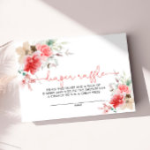 聖クリスマスベリーベビーシャワーおむつラッフル エンクロージャーカード