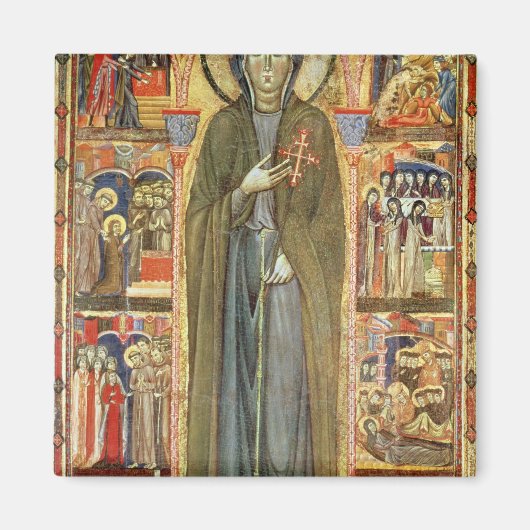 聖クレアと彼女の人生の風景 マグネット (正面)