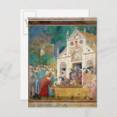 聖クレアは聖フランシスの体を受け入れる ポストカード (正面/裏面)