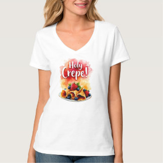 聖クレープ! – ベリおもしろいーのベリープリントデザイン Tシャツ