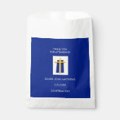 聖クロスはっきりしたブルー宗教パーティー フェイバーバッグ (正面)