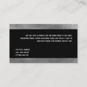 聖クロスキリスト教信仰デアコン聖職者 名刺 (裏面)