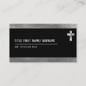 聖クロスキリスト教信仰デアコン聖職者 名刺 (正面)