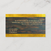 聖クロスキリスト教信仰デアコン聖職者 名刺 (裏面)