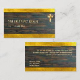 聖クロスキリスト教信仰デアコン聖職者 名刺