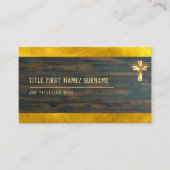 聖クロスキリスト教信仰デアコン聖職者 名刺 (正面)