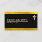 聖クロスキリスト教信仰デアコン聖職者 名刺 (正面)