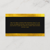 聖クロスキリスト教信仰デアコン聖職者 名刺 (裏面)