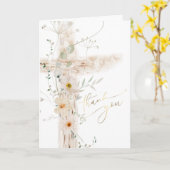 聖クロスフローラ宗教イベントありがとう カード (黄色い花)