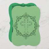 聖クロスヴィンテージ感謝フラットカード...... サンキューカード (正面/裏面)