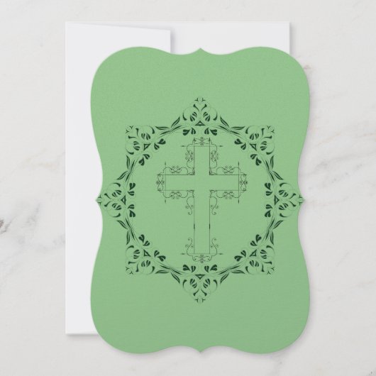 聖クロスヴィンテージ感謝フラットカード...... サンキューカード (正面)