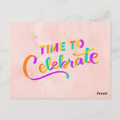 聖グアカモレあなたの誕生日!おもしろカード ポストカード (裏面)