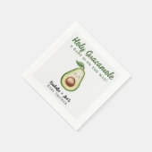 聖グアカモレかわいいおもしろい赤ちゃんシャワー スタンダードカクテルナプキン (角)