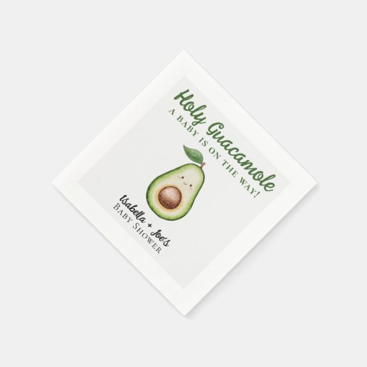 聖グアカモレかわいいおもしろい赤ちゃんシャワー スタンダードカクテルナプキン (角)