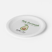 聖グアカモレかわいいおもしろい赤ちゃんシャワー ペーパープレート (アングル)