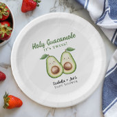 聖グアカモールツインズベビーおもしろいシャワー ペーパープレート