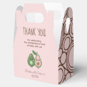 聖グアカモールピンクアボカドベイビーシャワー フェイバーボックス (オープン)