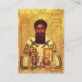 聖グレゴリウス・パラマス 正教 祈祷カード プレイスカード (正面)