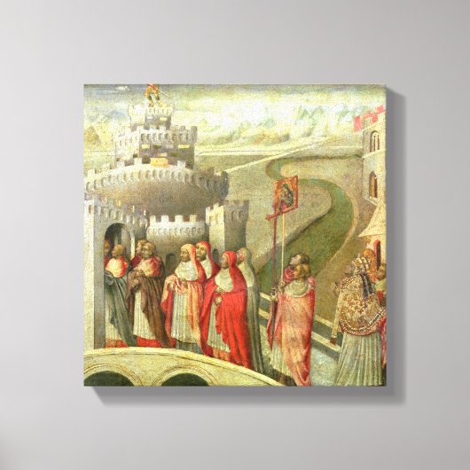 聖グレゴリーのカステル聖アンジェロへの行列 キャンバスプリント (正面)